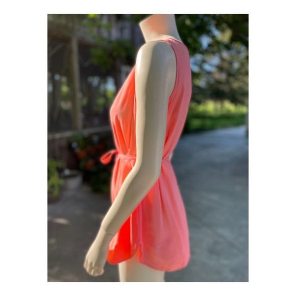 Thyme Maternity Tunic Tank Top V Neck Tie Waist Sz S - Picture 5 of 15